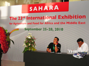 MERSIN 6. INTERNATIONAL AGRICULTURE & HORTICULTURE FAIR was promoted on 23rd SAHARA EXPO in EGYPT 